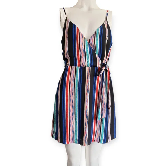 Lush Dresses | Lush Multicolored Rainbow Striped Lined Sundress Summer Mini Dress (S-M) | Color: Black/Green | Size: S-M | Judeliemagsayo7's Closet Lush Dresses | Lush Multicolored Rainbow Striped Lined Sundress Summer Mini Dress (S-M) | Color: Black/Green | Size: S-M | Judeliemagsayo7's Closet